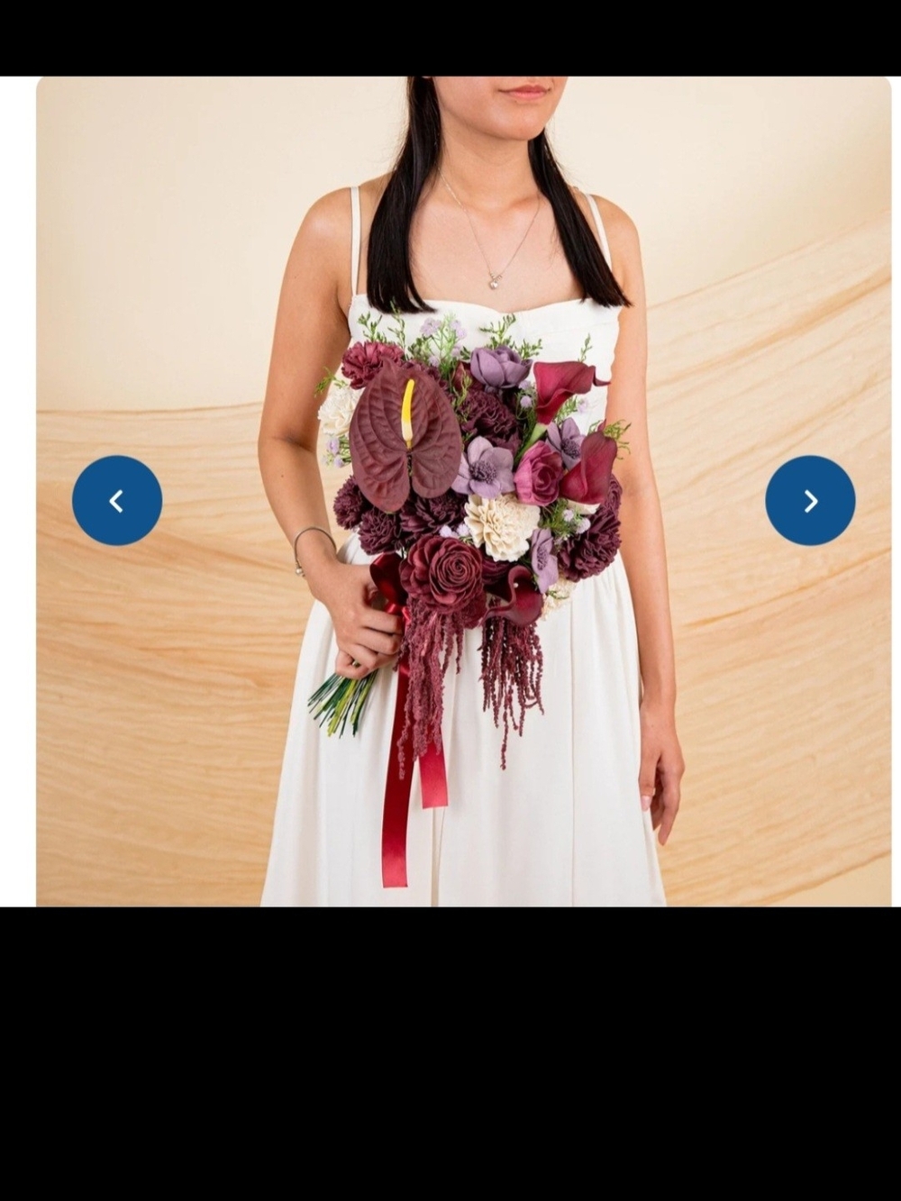 Sola Wood Flowers DIY Dark & Moody Bridal Bouquet